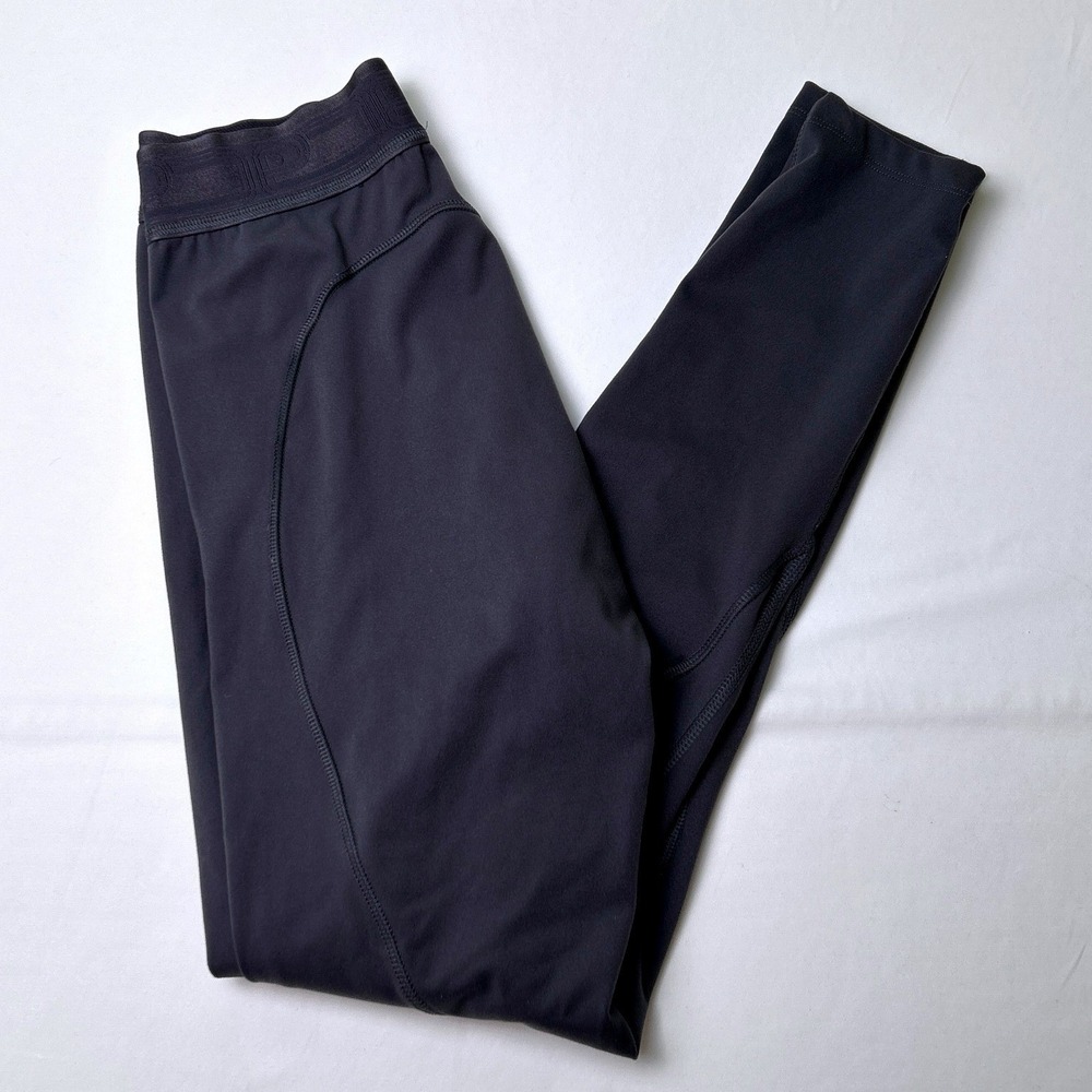PINK Womens Recycled Stretch Logo Waist Active Leggings Size M Dark Gray